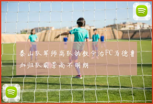 泰山队军师离队执教今治FC马德鲁加归队前景尚不明朗